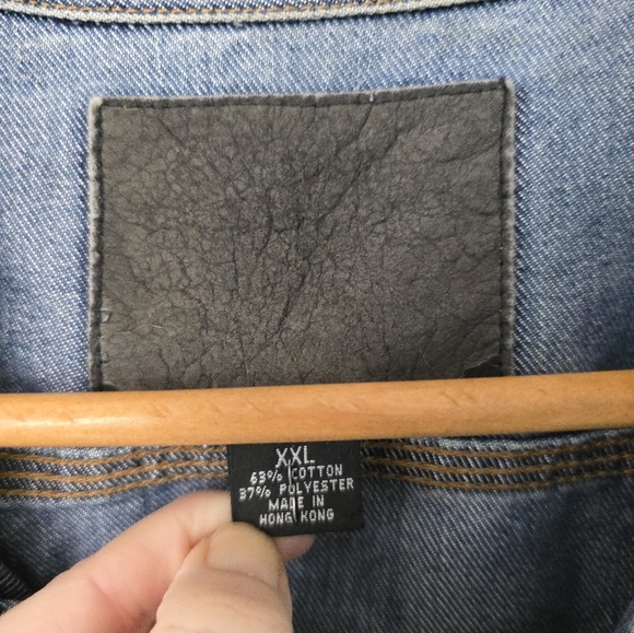 Guess Vintage 90's Y2K Jean Denim Trucker Jacket Mens XXL - Picture 2 of 15